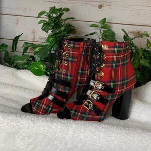 BOOTS OPEN TOE PUMPS